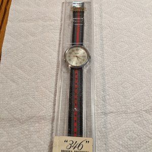 Brooks Brothers red/green/black NWT watch